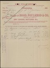 1900 Hood  Foulkrod   Co  Philadelphia Pa Dry Goods Notions Invoice 31-34