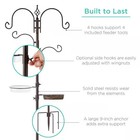 Complete Bird Feeder Set With Bronze Stand  Suet  Tube  Tray And Water Bowl