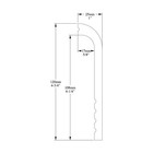 Orac Decor Sx185 Polystyrene Baseboard Moulding Primed White - Size Options