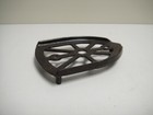 Large Vintage Antique Metal Cast Iron Sad Iron Base Stand Trivet  6  X 4-3 8  