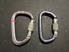 Set Of 2 Petzl Locking Carabiners Am d And William   Climbing  Trad  Aid
