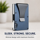 Rfid Blocking Slim Metal Wallet Credit Card Holder Money Clip Minimalist