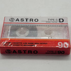 New Sealed Rare Astro  D 90  Type-i Blank Audio Cassette Tape  sealed  New 