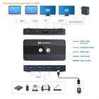 Cable Matters Dual 4k 60hz Usb C Kvm Switch For 2 Computers 2 Monitors  not   
