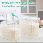 Rice Flour Storage Container With Automatic Flip-up Lid 25 Lbs   12 68 Qt  Tall