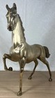 Vintage Solid Brass Horse Figural Sculpture 22x19    9 Lbs