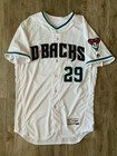 Majestic Mlb Auth Arizona Dbacks Dan Carlson Signed Game Used Baseball Jersey-46