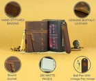 Leather Journal Notebook For Men   Women Daily Vintage Leather Bound Journal Tra