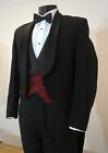 Men s Black Shawl Lapel Tuxedo Tailcoat Prom Wedding Mardi Gras Cruise Orchestra