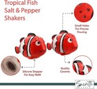 Ceramic Salt   Pepper Shakers Novelty Kitchen Decor-tropical Fish