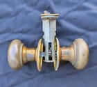 3 Avail Vintage Antique Old Sargent Brass Interior Door Passage Knob Plate Lock
