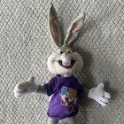 Vintage Warner Bros  1990s Looney Tunes Plush Stuffed Toy Bugs Bunny Tyco