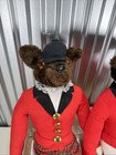 Vintage 21  Mr    Mrs  Fox Equestrian Fox Hunt Plush Shelf Sitters