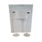 Vtg 2 Waterford Marquis Celebration Starburst Fluted Champagne Glasses Crystal