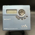 Sony Mz-n920 Net Md Walkman Blue Tested Working