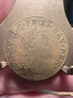 1700 s 25mm  Brass Token  Louis Magnificent    High Grade  Rare  