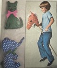 Vtg 1976 Simplicity  7744 Sewing Pattern Stuffed Toys Animal Plush Complete