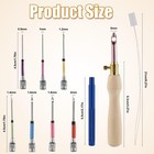 10pcs Punch Needle Kit  Adjustable Punch Embroidery Kit With 7 Sizes Lavor Ne   