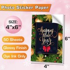 Koala 4x6 Inch Glossy Sticker Paper For Inkjet And Laser Printer  50 White 