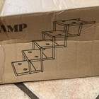 Portable Folding Pet Large Dog Ramp  5 Steps Non-slip Ladder Stairs - Black