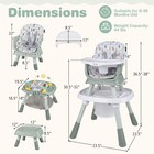 16-in-1 Baby High Chair With Activity Center Booster Seat Building Block Table