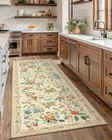 Amada 2x6 Washable Runner Rug  Non-slip   Low-profile Kitchen Area Rug With D   