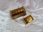 Antique Vintage Gold Real Metal Thread Tinsel France French Fly Tying 10yds  610