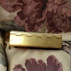  Elgin American Mother Of Pearl   Brass Mirror Compact Original Puff Vintage