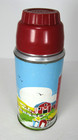 Holtemp Vintage 1958 Farm Scene Metal  thermos  10oz  Red Barn Horses No  2038