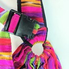 Maya Wrap Ring Sling Baby Carrier Guatemala Cotton Rainbow Stripes Padded Straps