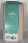 Pillowfort Just Peachy Microfiber Flat Sheet Size Twin 66  X 96  New