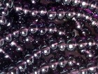 Vtg 6 Hank Transparent Purple Luster Glass Seed Beads Czech  063012f Close Out