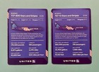 2 United Airlines Stars And Stripes 787-10  And 737-800 Pilot Trading Cards