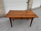 A Antique Walnut Queen Anne Farm Table  Pennsylvania  Circa 1760