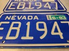 1983 Nevada License Plate Pair Eb1947 Truck Elko County 1947 Very Nice Set 