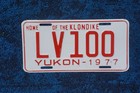 1977 Yukon Canada Livery License Plate   100