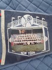 Vintage New York Yankees 1964 Full Size Pennant Mlb Team Picture Rare