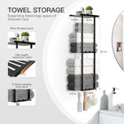 Bathroom Towel Storage Rack  Wall Mounted Bathroom Towel Rack  30 Inch Heavy Dut