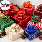 32pcs Christmas Bows For Gift Wrapping 5  Wide   Easy And Fast Wrap Pull Bows Fo