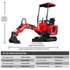 Mini Excavator 1t-1 8t Digger 13 5hp Tracked Crawler Kubota B s Rato Epa Engine