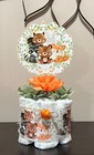 Set Of 3 Woodland Diaper Cake Centerpieces Baby Shower Decorations