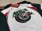 Houston Aeros Vintage Game Worn Used Mic Ahl Reebok Edge 2 0 Jersey 58 Wild