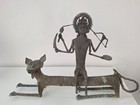 Antique Bronze Sculpture Hindu Mythology Deity Indian Tribal Art Figurine Statue