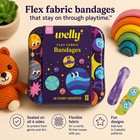 Welly  Flex Fabric Bandages    48 Count Assorted   Planet Theme Tin