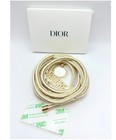 Dior Phone Ring   Strap Gold   White Rope Lanyard With J adore Charms