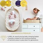 Bebe Bask Premium Baby Changing Basket - Handmade Natural Rattan Moses Basket   