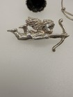 Antique Vintage Sterling Silver Lot Cupid Brooch Thimble Emc Babybracelet 21 45g
