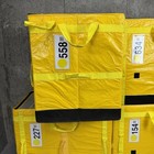 4  Amazon Courier Large Delivery Storage Bags 28x23x20 Yellow Lot Of 4 Totes