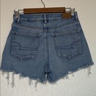 Ae American Eagle High Rise Cutoff Jean Shorts Womens 4 Stretch Denim Cotton