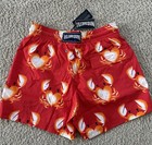 Nwt 100  Authentic Vilebrequin Swim Trunks Moorise- 2xl - Red - Men - Xxl